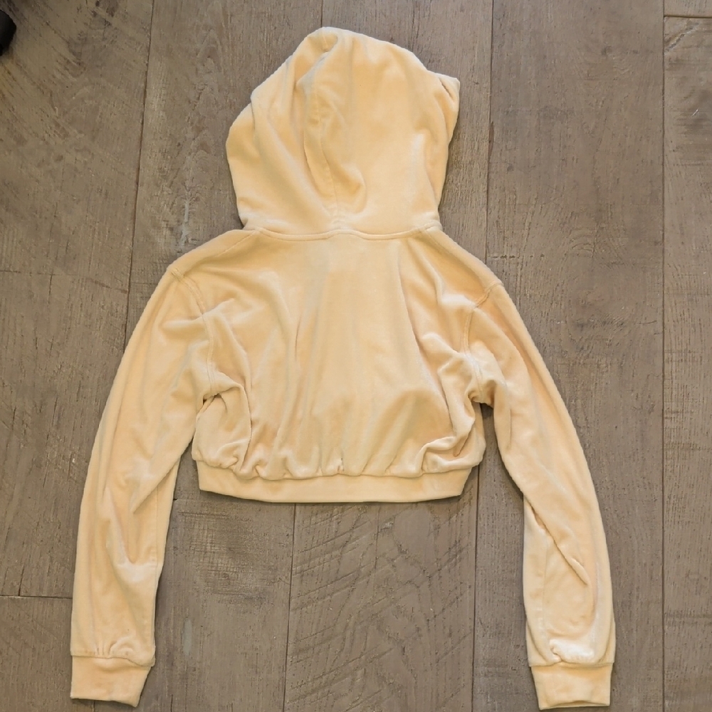 H&M Divided Cropped Velour Hoodie - Picture 4 of 8